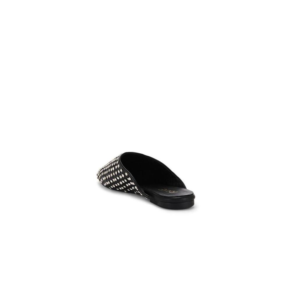Revolve RAYE Isa Slide flat black studded  Rhinestone size 6 NIB $168 msrp - Picture 4 of 12